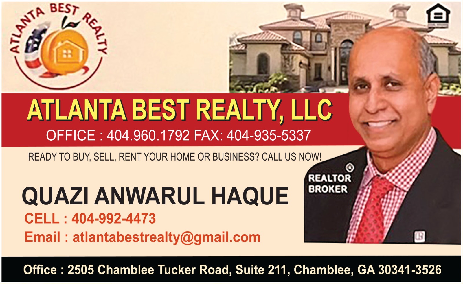 Quazi Anwarul Haque Atlanta Reality sponsor image